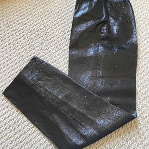 Chanel Boutique Women's High Rise Wide Leg Vintage Dress Pants Iridescent 24 XS